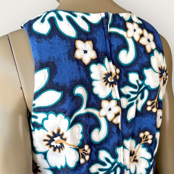 Hilo Hattie Vintage Hawaiian Original USA Sheath Dress Sleeveless Size 12 Floral - Picture 12 of 16
